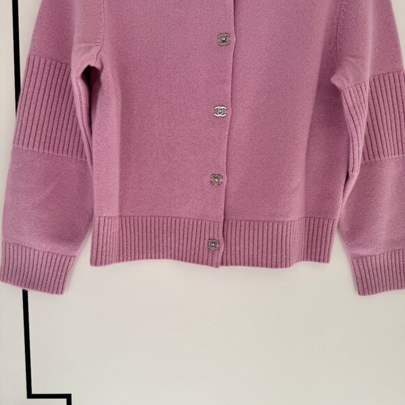 Chanel Pink Cardigan Size 38 - Picture 4 of 11